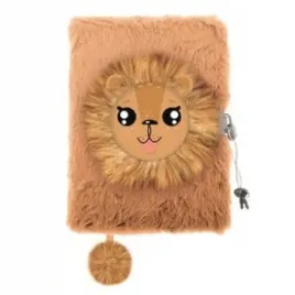 pamietnik-z-klodka-wlochacz-a5-96k-lion-lew-pluszowy