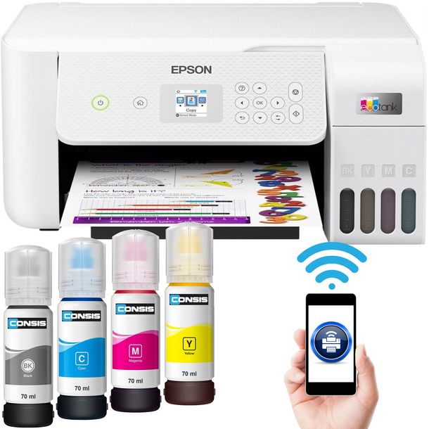 DRUKARKA WIELOFUNKCYJNA Epson L3266 / ET-2826 WiFi EcoTank dolewane tusze