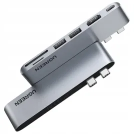 ugreen-hub-wielofunkcyjny-2xusb-c-hdmi-2xusb-3-0-sdtf-usb-c-pd-szary