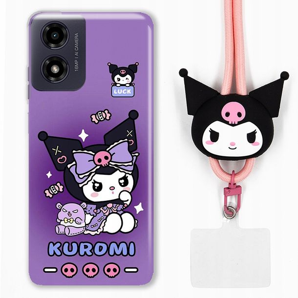 ﻿ETUI Do MOTOROLA G24 Obudowa + Nakładka Case KUROMI My Melody Modne Wzory