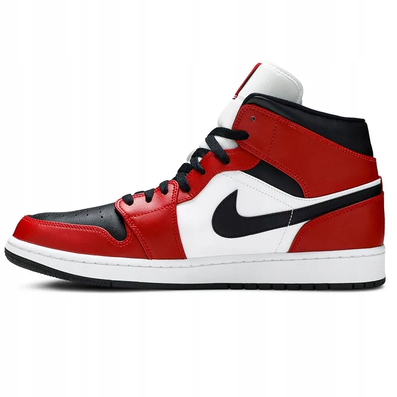 Nike Air Jordan buty sneakersy męskie czerwone 1 MID 554724