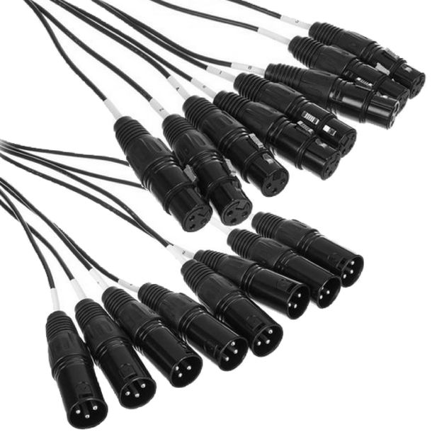 Kabel wieloparowy multicore audio mikrofonowy 8x XLR 10 m the sssnake