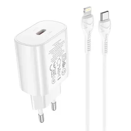 hoco-ladowarka-sieciowa-typ-c-pd-25w-qc3-0-z-kablem-do-lightning-n22-biala