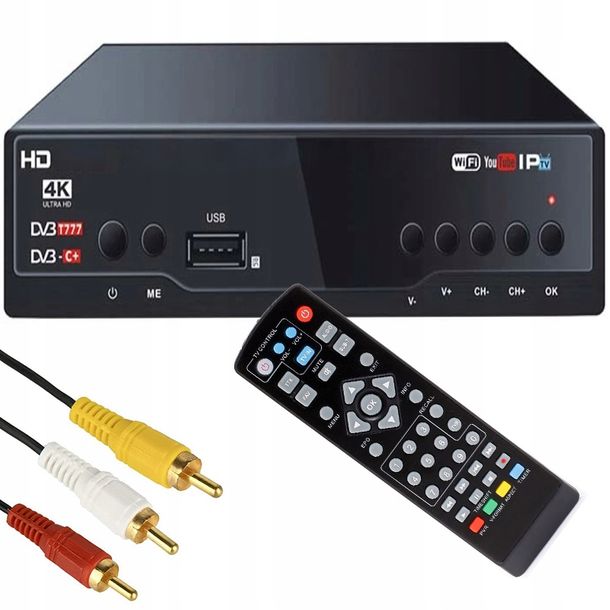 DEKODER TUNER TV NAZIEMNEJ HDMI USB HD DVB-T2 WIFi