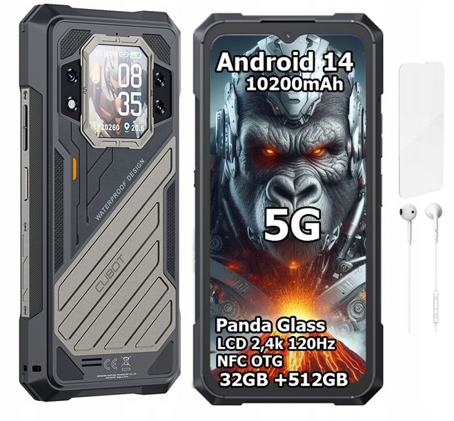 Smartfon CUBOT KING KONG X 32/512GB NFC DUAL 5G PANCERNY IP69K MILITARY