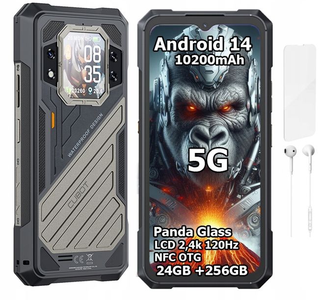 Smartfon CUBOT KING KONG X 24/256GB NFC DUAL 5G PANCERNY IP69K FHYDRO