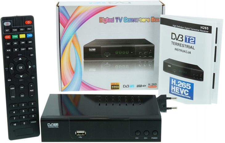 DEKODER TUNER DVBT2 H.265 HEVC