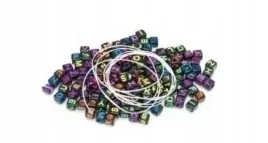 koraliki-literki-czarna-kostka-20g-sznurek-1m