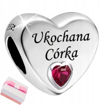 Charms zawieszka dla córki beads srebro próba 925 oryginalny-Zdjęcie-0