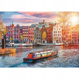 puzzle-500-ukladanka-widok-rzeka-kanal-miasto-amsterdam-statek-10-trefl