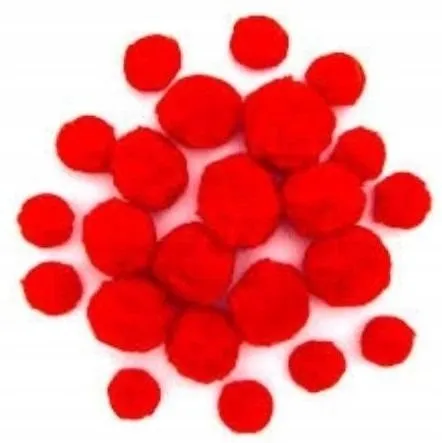 pompony-puszyste-czerwone-24szt