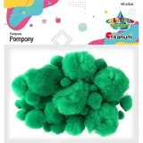 pompony-akrylowe-zielone-45szt-kolor-odcienie-zieleni