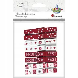 klamerki-drewniane-biale-czerwone-swiateczne-8szt