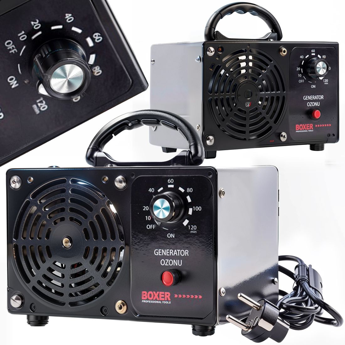 GENERATOR OZONU MOCNY 70 000 MG/H OZONATOR OCZYSZCZACZ + TIMER