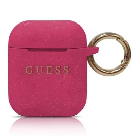 guess-guaccsilglfu-airpods-1-2-cover-fuksja-fuchsia-silicone-glitter