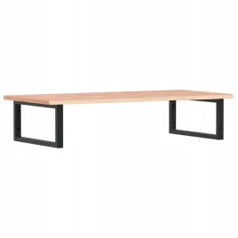 polka-scienna-pod-umywalke-stal-i-lite-drewno-debowe