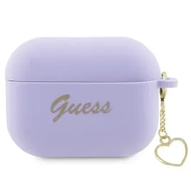 guess-guap2lschsu-airpods-pro-2-cover-purpurowy-purple-silicone-charm-heart