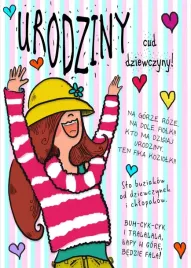 karnet-urodzinowy-dziewczyna-ii