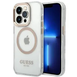 guess-guhmp14lhtrmd-iphone-14-pro-61-zloty-gold-hard-case-metal-outline-m