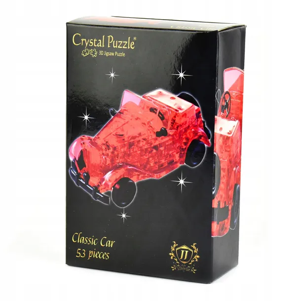 crystal-puzzle-automobil-czerwony-material-karton-papier-plastik