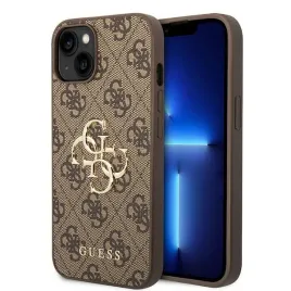 guess-guhcp15s4gmgbr-iphone-15-6-1-brazowy-brown-hardcase-4g-big-metal-log