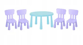 ikea-zestaw-mammut-stolik-dzieciecy-jasnoniebieski-85cm-4-krzeselka-liliowy