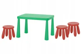 ikea-zestaw-mammut-stolik-jaskrawozielony-77x55-cm-3-stolki-czerwony