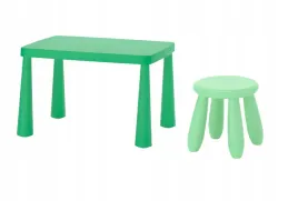 ikea-zestaw-mammut-stolik-dzieciecy-77x55-cm-stolek-jaskrawozielony