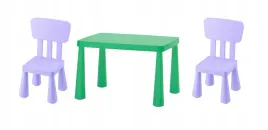 ikea-zestaw-mammut-stolik-jaskrawozielony-77x55-cm-2-krzeselka-liliowy