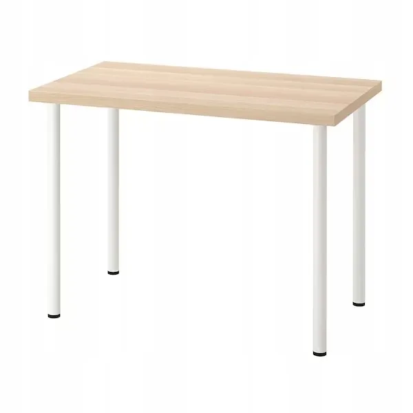 ikea-linnmon-adils-stol-biurko-dab-bialy