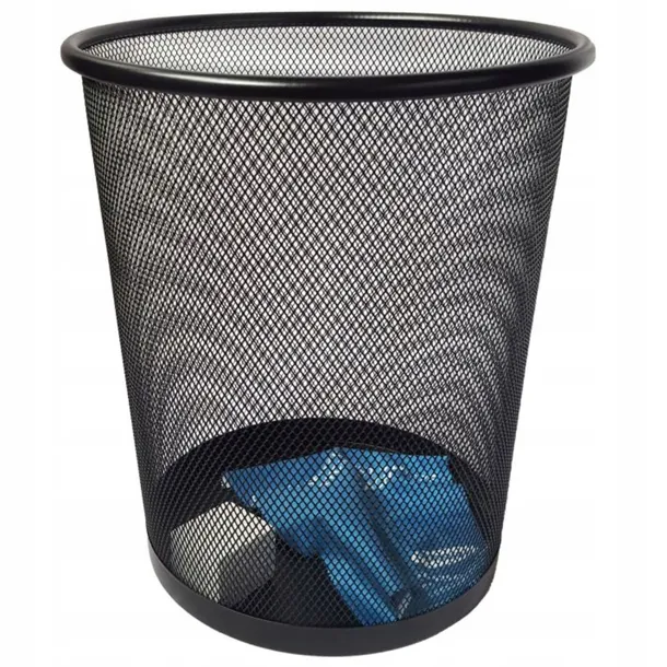 kosz-okragly-maly-czarny-stan-nowy-kolor-czarny