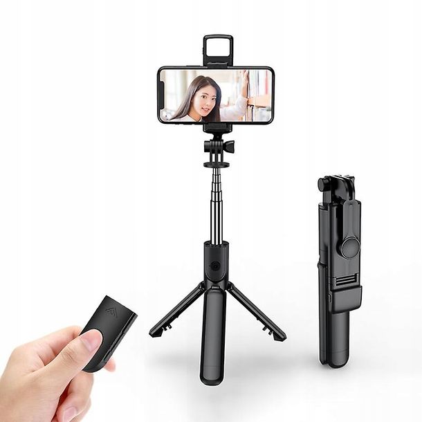 KIJ KIJEK DO SELFIE STICK TRIPOD STATYW PILOT LAMPA BLUETOOTH BT MONOPOD