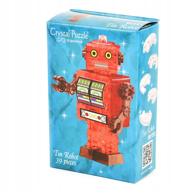 crystal-puzzle-robot-czerwony-material-papier