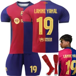KOMPLET PIŁKARSKI FC BARCELONA LAMINE YAMAL ROZMIARY SEZON