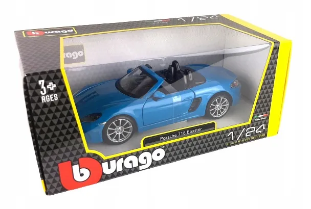 bburago-model-porsche-718-boxster-blue-1-24-stan-nowy-stan-opakowania-oryginalne