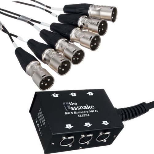 Kabel wieloparowy multicore audio mikrofonowy 6x XLR 15 m the Stagebox Rean