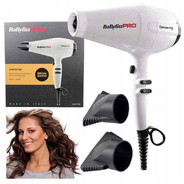 ﻿BABYLISS SUSZARKA CARUSO HQ 2400W BAB6970 BIAŁA