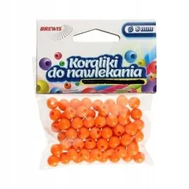 koraliki-do-nawlekania-pomarancz-sznurek-8mm-16g