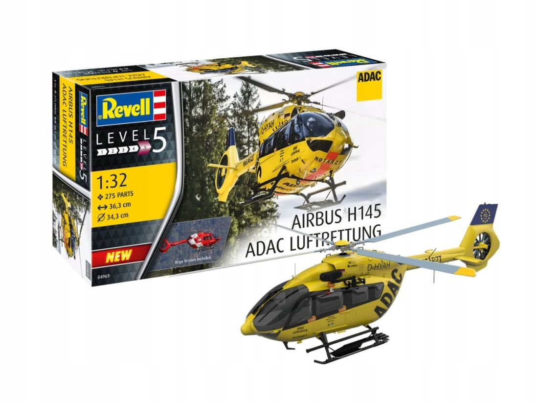 Model Do Sklejania Revell Airbus H145 Adac Rega - Erli.pl