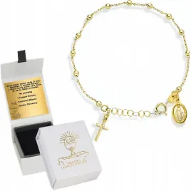 bransoletka-zlota-na-reke-rozaniec-grawer-na-komunie-srebro-pozlacane