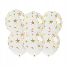 balony-ze-zlotym-nadrukiem-gwiazdki-6-szt