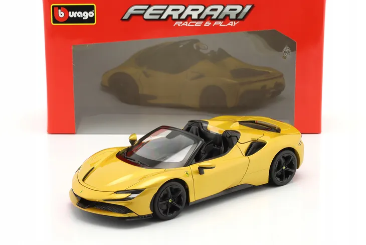 ferrari-sf90-spider-gold-bburago-stan-nowy-marka-bburago