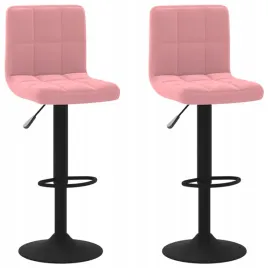 stolki-barowe-2-szt-rozowe-tapicerowane-aksamitem