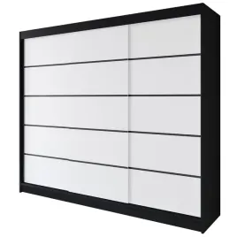 szafa-przesuwna-rimi-vii-250-polki-czarny-bialy-mat-stylowa-funkcjonalna