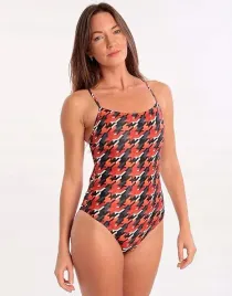 stroj-kapielowy-huub-orange-houndstooth-xs-s-it42-uk-32