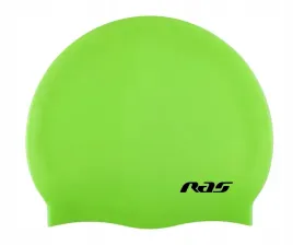 silikonowy-czepek-plywacki-ras-zielony-fluo