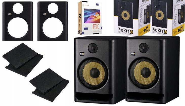 KRK ROKIT 8 G5 RP8 G5 CZARNE MONITORY STUDYJNE AKTYWNE PARA + PROMOCJA