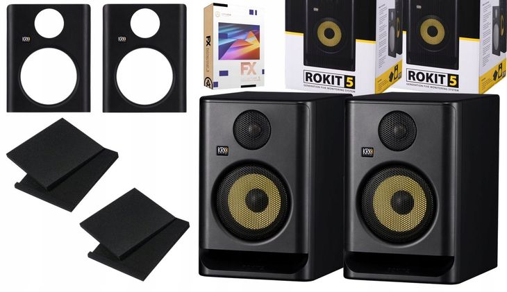 KRK ROKIT 5 G5 RP5 G5 CZARNE MONITORY STUDYJNE AKTYWNE PARA + PROMOCJA