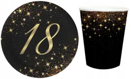 zestaw-czarny-talerzyki-kubeczki-sparkling-papierowe-na-18-urodziny-12szt