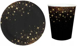 zestaw-czarny-talerzyki-kubeczki-sparkling-papierowe-na-urodziny-12szt